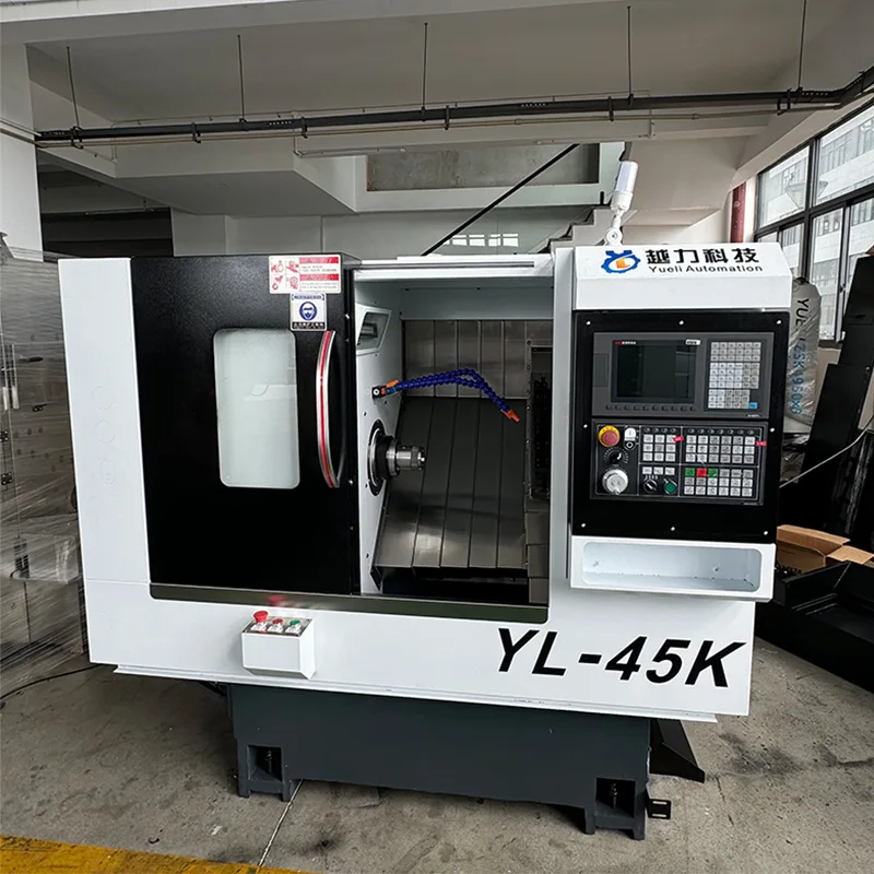 ماشین تراش تخت خواب شیبدار CNC با برجک سروو و دم هیدرولیک